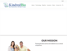 Tablet Screenshot of kindredbio.com